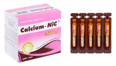 Thu hồi trên toàn quốc lô dung dịch uống Calcium-Nic extra vi phạm chất lượng