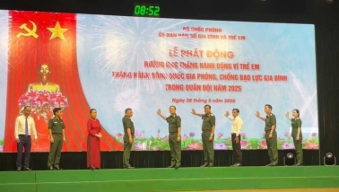 Phát động Tháng hành động vì trẻ em và Tháng hành động quốc gia về phòng, chống bạo lực gia đình trong Quân đội