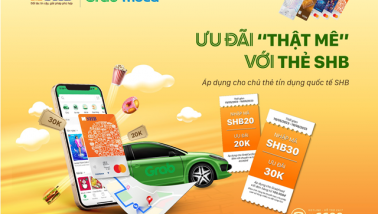 SHB tặng hàng chục ngàn mã ưu đãi Grab dành cho chủ thẻ tín dụng