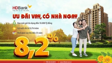 Sở hữu ngôi nhà mơ ước với gói ưu đãi lãi suất chỉ từ 8,2%/năm của HDBank