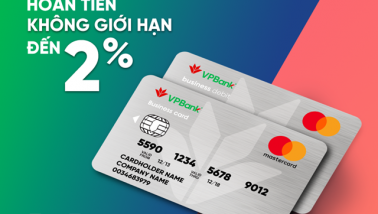 VPBank tung ưu đãi hoàn tiền hấp dẫn từ bộ đôi thẻ doanh nghiệp