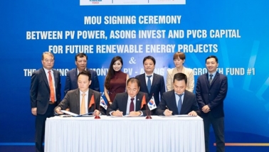 PV Power, Asong Invest và PVCB Capital ký kết Biên bản ghi nhớ hợp tác đầu tư trong ngành Công nghiệp Xanh Việt Nam