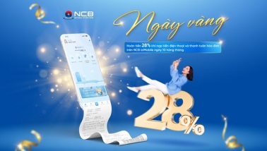 Ngân hàng NCB tặng ưu đãi hoàn tiền hấp dẫn khi thanh toán hóa đơn online