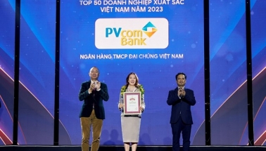 PVcomBank là một trong 50 doanh nghiệp xuất sắc nhất Việt Nam theo đánh giá của Vietnam Report