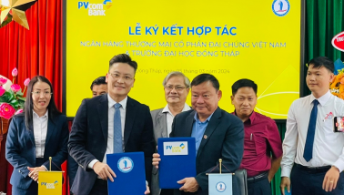 PVcomBank tài trợ nhà xe thông minh cho trường Đại học Đồng Tháp