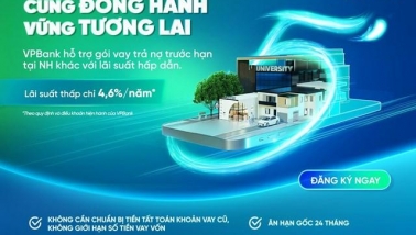 VPBank ra mắt gói vay tái tài trợ, lãi suất chỉ từ 4,6%/năm