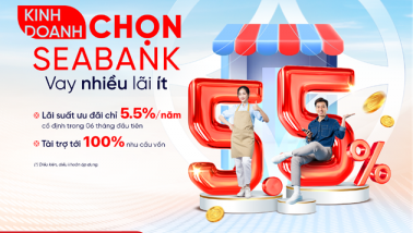 SeABank dành 5.000 tỷ đồng cho vay khách hàng cá nhân bổ sung vốn kinh doanh