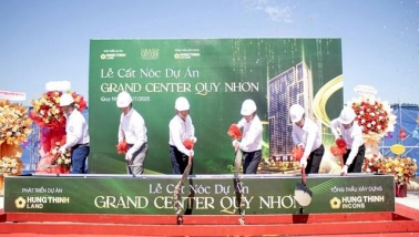 Dự án Grand Center Quy Nhon – biểu tượng sống giữa trung tâm phố biển chính thức cất nóc
