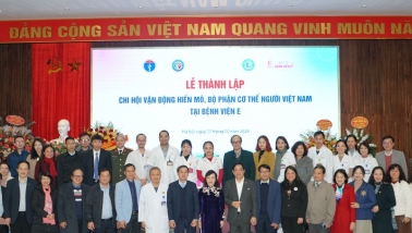 Thành lập chi hội vận động hiến mô, bộ phận cơ thể người tại Bệnh viện E