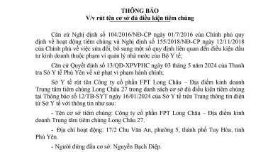 Hệ lụy từ vi phạm của trung tâm tiêm chủng