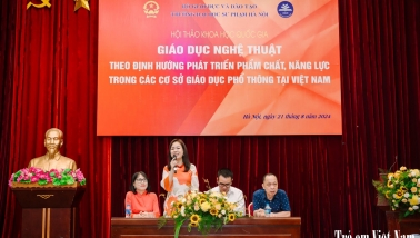 Hội thảo khoa học quốc gia “Giáo dục nghệ thuật theo định hướng phát triển phẩm chất, năng lực trong các cơ sở giáo dục phổ thông tại Việt Nam”