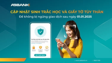 ABBank áp dụng sinh trắc học cho toàn bộ giao dịch ngân hàng