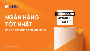 SHB là “Ngân hàng Tốt nhất cho Khách hàng Khu vực công” năm 2025 tại Việt Nam