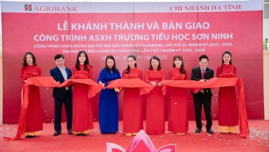 Agribank tài trợ công trình 7,5 tỷ đồng cho cô và trò Trường Tiểu học Sơn Ninh