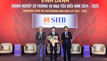 SHB được vinh danh “Doanh nghiệp có thương vụ M&A tiêu biểu năm 2024-2025”