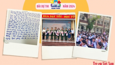 Tiết học xúc động với hoạ sĩ khiếm thị - Anh hùng Lê Duy Ứng của học trò Trường THCS Lĩnh Nam