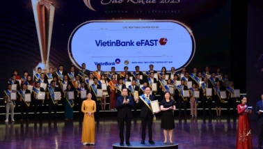 Ngân hàng số cho doanh nghiệp của VietinBank được vinh danh Sao Khuê 2023