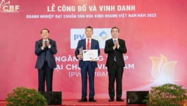 PVcomBank được vinh danh là “Doanh nghiệp đạt chuẩn văn hóa kinh doanh Việt Nam”