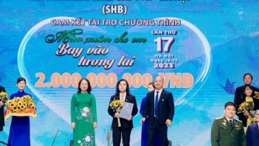 SHB ủng hộ 2 tỷ đồng góp phần mang “mùa xuân cho em” dịp Tết Giáp Thìn