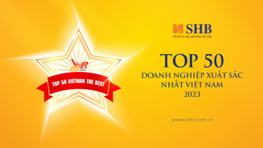 SHB 5 năm liên tiếp được vinh danh “Top 50 doanh nghiệp xuất sắc nhất Việt Nam”