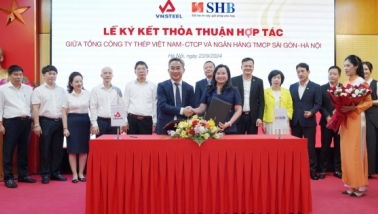 SHB ký kết hợp tác với Tổng Công ty Thép Việt Nam