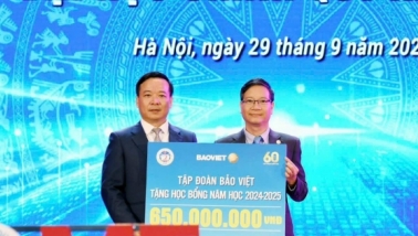 Quỹ học bổng “Bảo Việt - Niềm tin thắp sáng tương lai” trao gần 10 tỷ đồng trong 10 năm liên tiếp