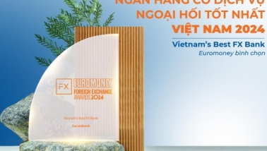 Năm thứ 2 liên tiếp Euromoney bình chọn Sacombank có dịch vụ ngoại hối tốt nhất Việt Nam