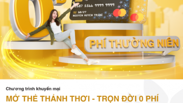 Thoải mái chi tiêu với thẻ tín dụng miễn phí thường niên trọn đời của BAC A BANK