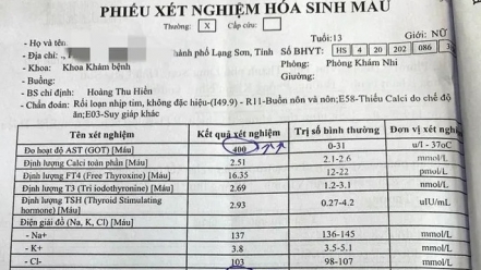 Bệnh nhi 13 tuổi tổn thương gan do sử dụng thuốc hỗ trợ giảm cân