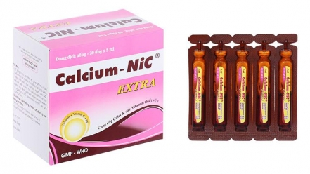 Thu hồi trên toàn quốc lô dung dịch uống Calcium-Nic extra vi phạm chất lượng