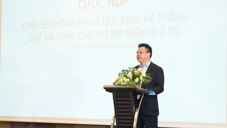 Việt Nam siết chặt phối hợp liên ngành, triển khai quy định đầu tiên về thiết bị an toàn trẻ em trên ô tô từ năm 2026