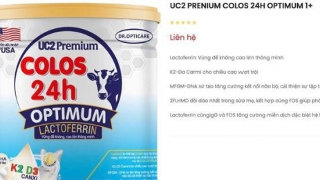 Thu hồi nhiều sản phẩm sữa UC2 dành cho trẻ nhỏ của Dược Loha