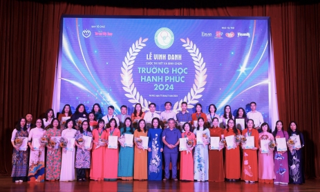 Lễ vinh danh 'Trường học hạnh phúc' 2024: Hành trình lan tỏa giá trị nhân văn và niềm vui học đường