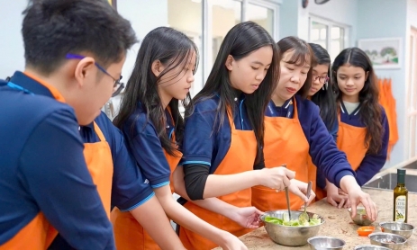 Wellspring Hanoi tiên phong xây dựng bữa ăn học đường tối ưu năng lượng theo từng độ tuổi
