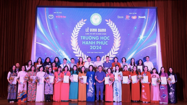 Lễ vinh danh 'Trường học hạnh phúc' 2024: Hành trình lan tỏa giá trị nhân văn và niềm vui học đường