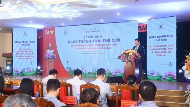 Cục Dân số tổ chức Lễ mít tinh hưởng ứng Ngày Tránh thai Thế giới