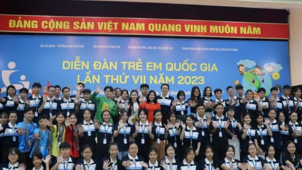 188 em nhỏ dự diễn đàn trẻ em quốc gia năm 2023