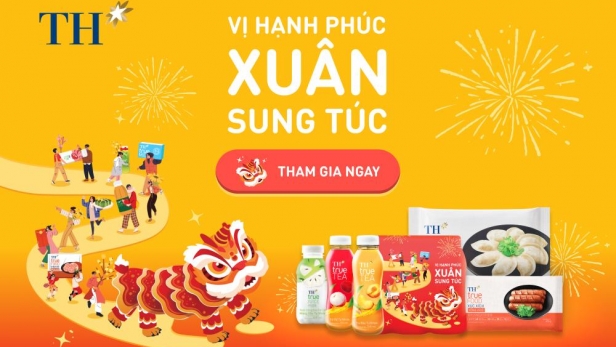 Gom hạnh phúc ngập tràn với quà tặng tốt cho sức khỏe đón TẾT 2025 của các nhãn hàng đồ uống TH