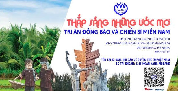 Chung tay vì trẻ em Bến Tre – Tri ân quá khứ, gieo mầm tương lai