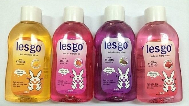 Thu hồi lô nước súc miệng trẻ em Lesgo do chứa chất không công bố
