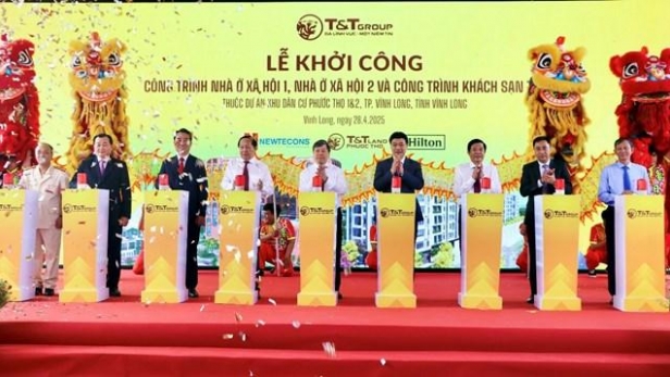 T&T Group khởi công xây dựng hai công trình nhà ở xã hội tại Vĩnh Long