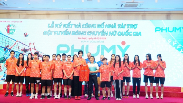 Phú Mỹ - đơn vị đồng hành cùng đội tuyển bóng chuyền nữ Việt Nam