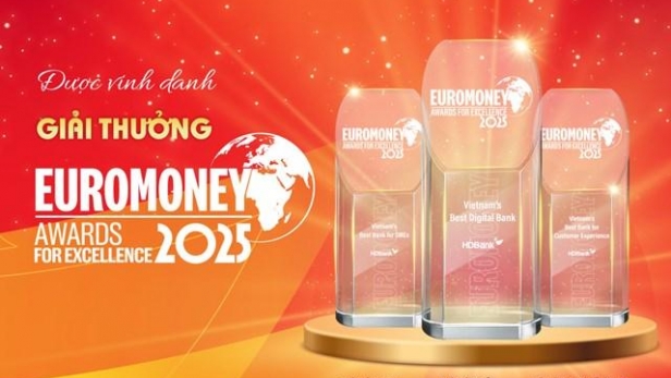 HDBank lập “hat-trick” giải thưởng Euromoney 2025, khẳng định vị thế quốc tế của ngân hàng Việt