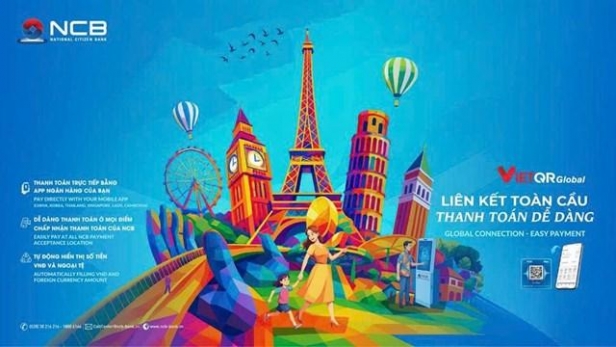 Ngân hàng NCB triển khai thanh toán xuyên biên giới bằng mã QR