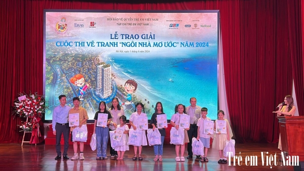 Lộ diện các tài năng nhí tại Lễ trao giải cuộc thi vẽ tranh 'Ngôi nhà mơ ước' năm 2024