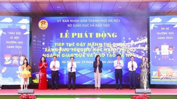 Hà Nội phát động thi đua xây dựng trường học hạnh phúc