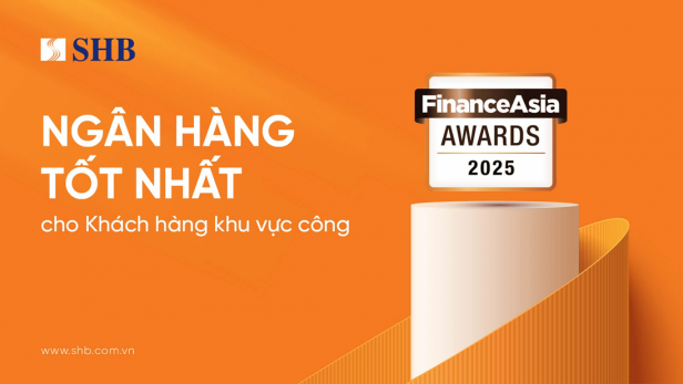 SHB là “Ngân hàng Tốt nhất cho Khách hàng Khu vực công” năm 2025 tại Việt Nam