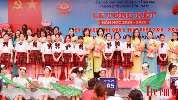Nhà giáo Nguyễn Thị Thúy Hường: “Cảm ơn các con đã đến với Trường Tiểu học Lĩnh Nam để học tập, để yêu thương và cùng nhau trưởng thành'