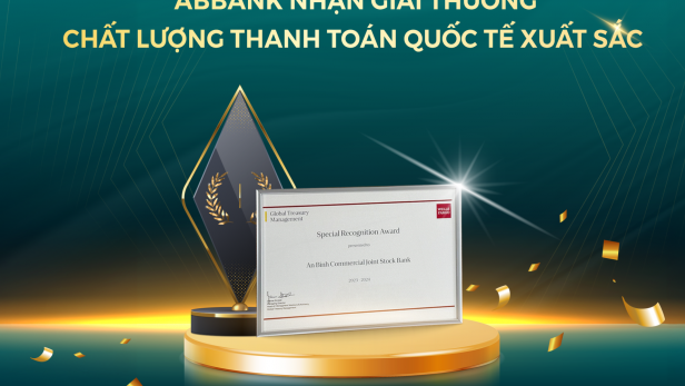 ABBank được Wells Fargo vinh danh ngân hàng có chất lượng thanh toán quốc tế xuất sắc