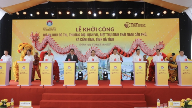T&T Group khởi công khu đô thị sinh thái kiểu mẫu đầu tiên ở phía Nam Hà Tĩnh
